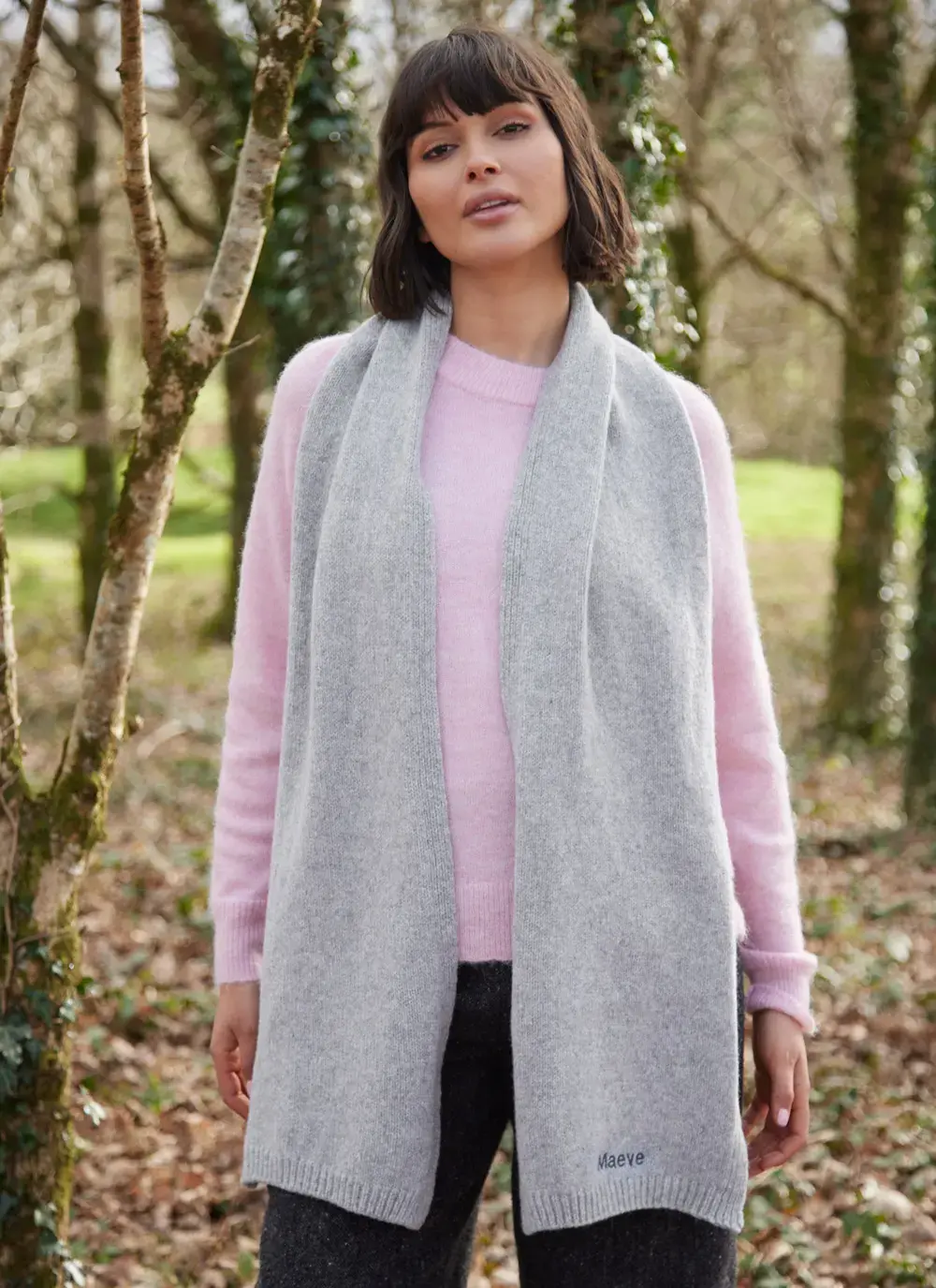 Personalized Wool Cashmere Scarf